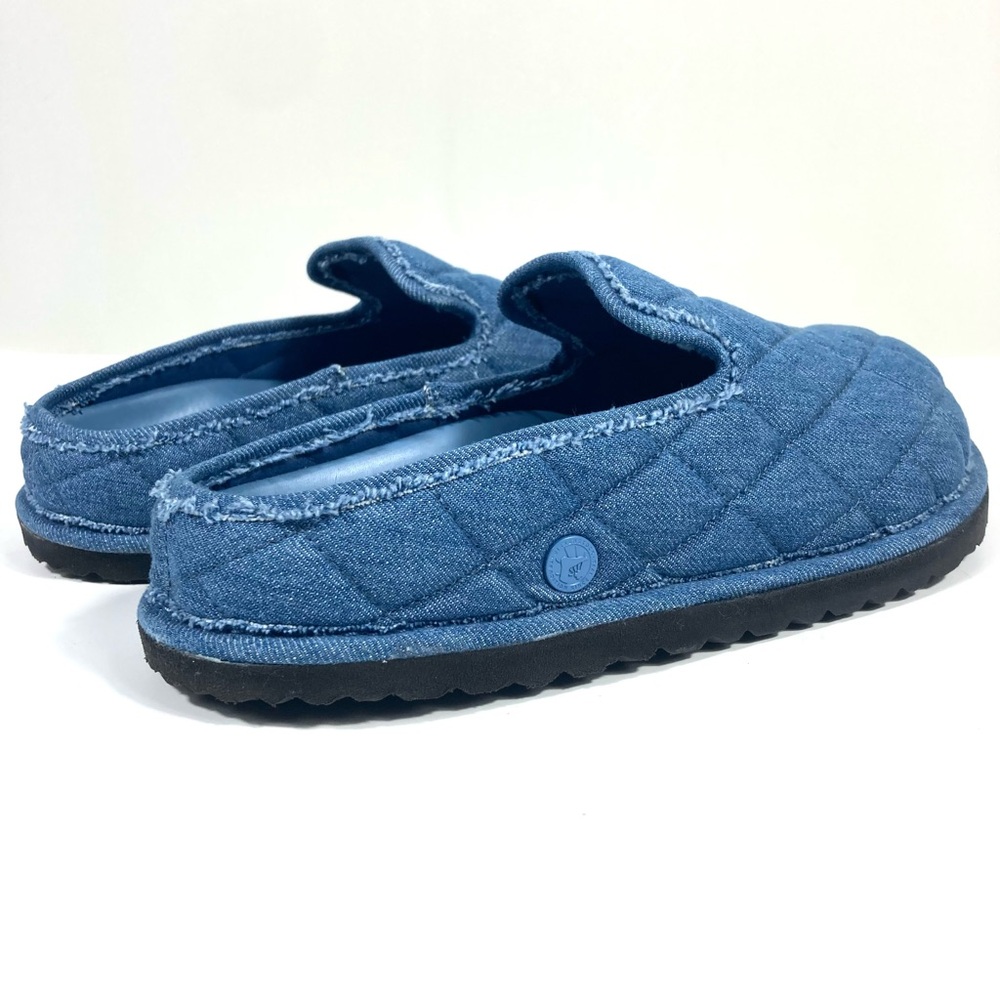 Birkenstock 1774 Eliscu Quilted Denim Slide Clogs Mules Faded Denim 7 38 NEW - Picture 12 of 17
